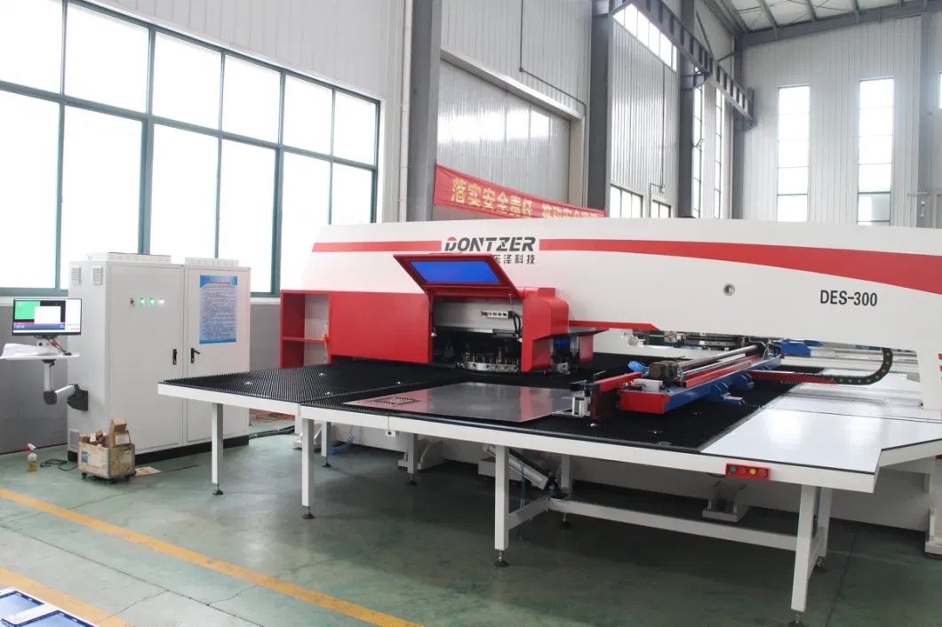 49*98 Inches Carbon Steel Plate Panel Perforating Machine Tool, CNC Servo Turret Press Punch Punching Machine