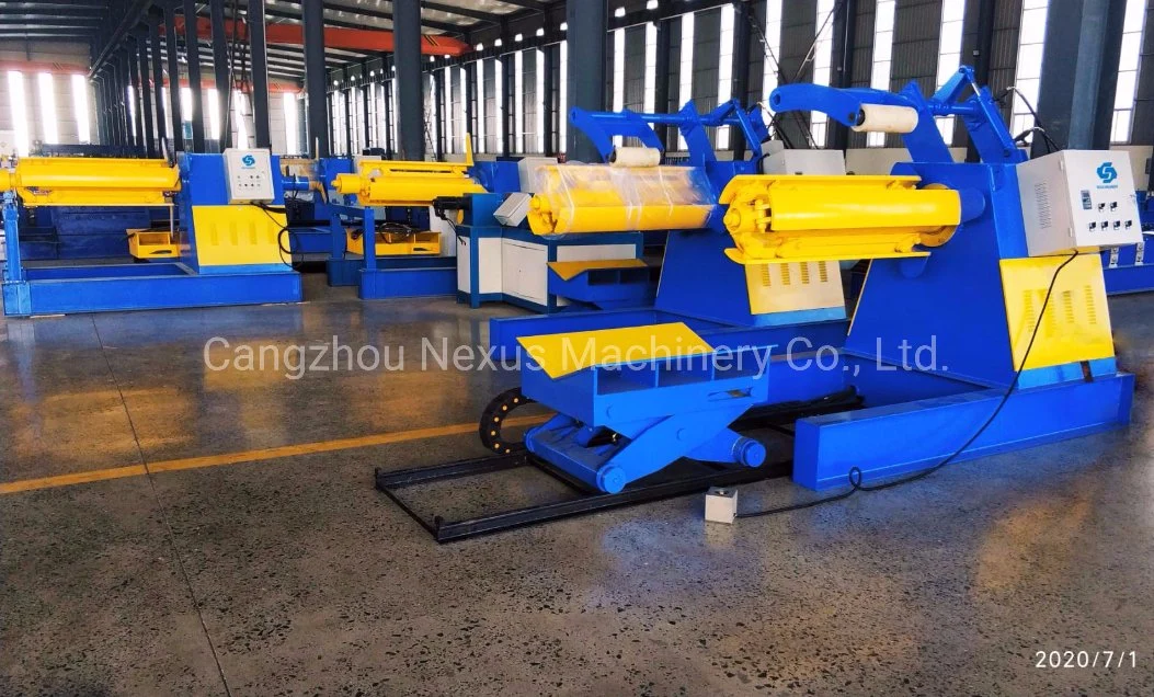 Nexus Machinery Hydraulic Uncoiler/Decoiler/Decoiling Uncoiling Machine with Carrying Car for Metal Roll